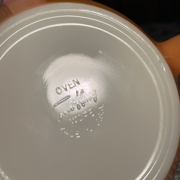 Fire king peach luster pouring mixing bowl vintage - Picture 3 of 4